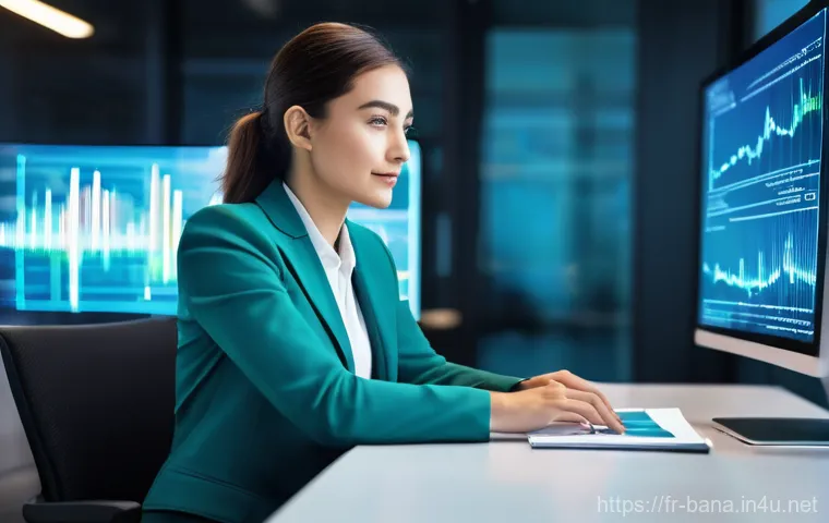 비즈니스 애널리스트 실무 도전 과제 - **Image Prompt: The Augmented Business Analyst Orchestrating Data Insights**
A highly detailed, ...